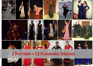 flamenco dress digital sewing pattern